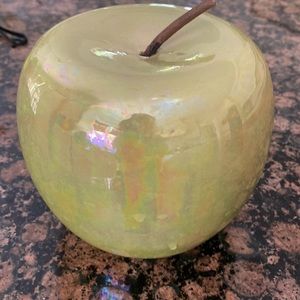 Big green iridescent apple